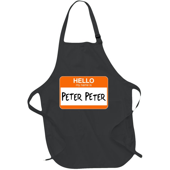 Hello My Name Is Peter Peter Full-Length Apron With Pockets