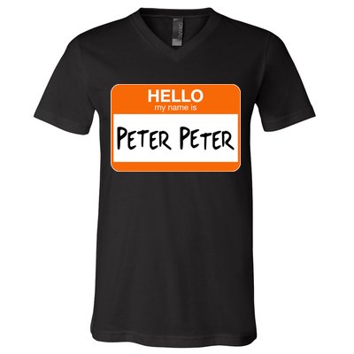 Hello My Name Is Peter Peter V-Neck T-Shirt