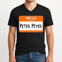 Hello My Name Is Peter Peter V-Neck T-Shirt