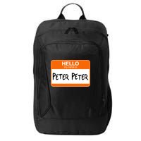 Hello My Name Is Peter Peter City Backpack