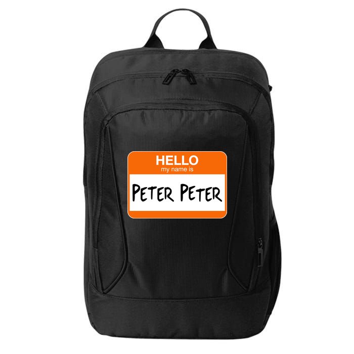 Hello My Name Is Peter Peter City Backpack