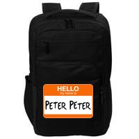 Hello My Name Is Peter Peter Impact Tech Backpack