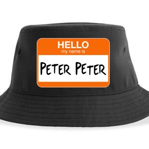 Hello My Name Is Peter Peter Sustainable Bucket Hat