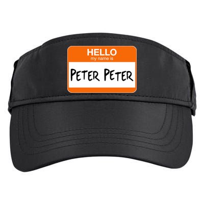 Hello My Name Is Peter Peter Adult Drive Performance Visor