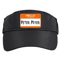 Hello My Name Is Peter Peter Adult Drive Performance Visor