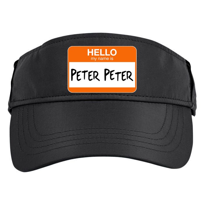 Hello My Name Is Peter Peter Adult Drive Performance Visor