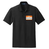 Hello My Name Is Peter Peter Dry Zone Grid Polo