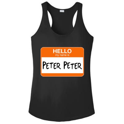 Hello My Name Is Peter Peter Ladies PosiCharge Competitor Racerback Tank