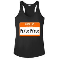 Hello My Name Is Peter Peter Ladies PosiCharge Competitor Racerback Tank