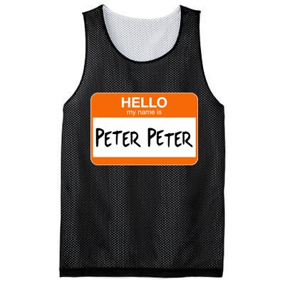Hello My Name Is Peter Peter Mesh Reversible Basketball Jersey Tank