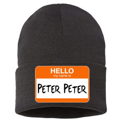 Hello My Name Is Peter Peter Sustainable Knit Beanie