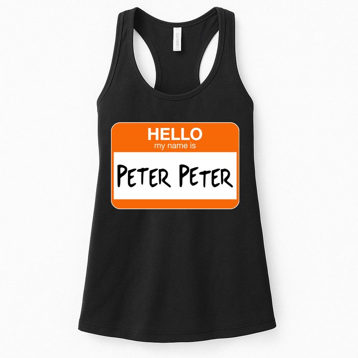 Hello My Name Is Peter Peter Womens Tank Top