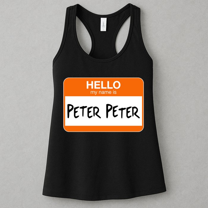 Hello My Name Is Peter Peter Womens Tank Top