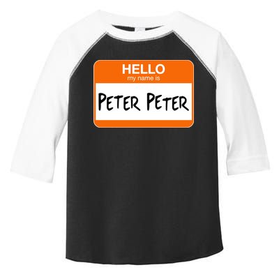 Hello My Name Is Peter Peter Toddler Fine Jersey T-Shirt