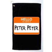 Hello My Name Is Peter Peter Golf Towel