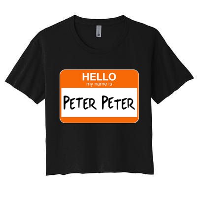 Hello My Name Is Peter Peter Crop Top