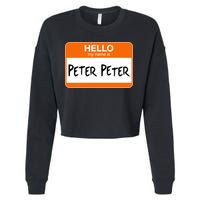 Hello My Name Is Peter Peter Cropped Pullover Crew