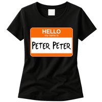 Hello My Name Is Peter Peter Womens T-Shirt
