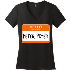 Hello My Name Is Peter Peter Women's V-Neck T-Shirt