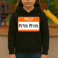 Hello My Name Is Peter Peter Kids Hoodie