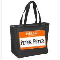 Hello My Name Is Peter Peter Zip Tote Bag