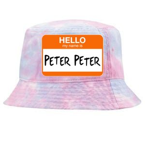 Hello My Name Is Peter Peter Tie-Dyed Bucket Hat