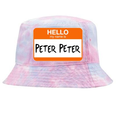 Hello My Name Is Peter Peter Tie-Dyed Bucket Hat