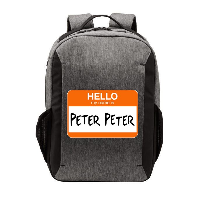 Hello My Name Is Peter Peter Vector Backpack