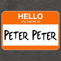 Hello My Name Is Peter Peter Vector Backpack