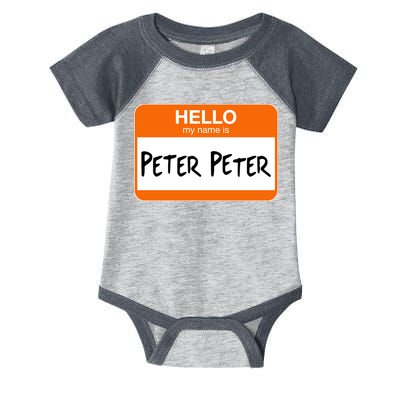 Hello My Name Is Peter Peter Infant Baby Jersey Bodysuit