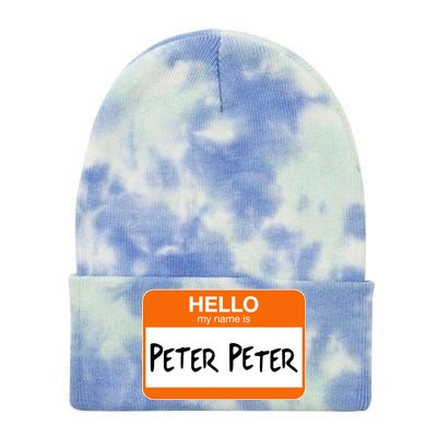 Hello My Name Is Peter Peter Tie Dye 12in Knit Beanie