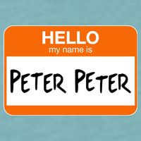 Hello My Name Is Peter Peter Sueded Cloud Jersey T-Shirt