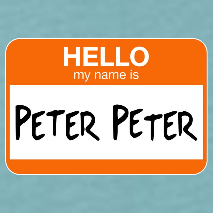 Hello My Name Is Peter Peter Sueded Cloud Jersey T-Shirt