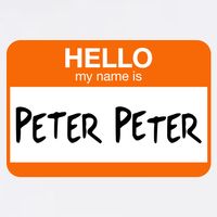 Hello My Name Is Peter Peter Garment-Dyed Sweatshirt