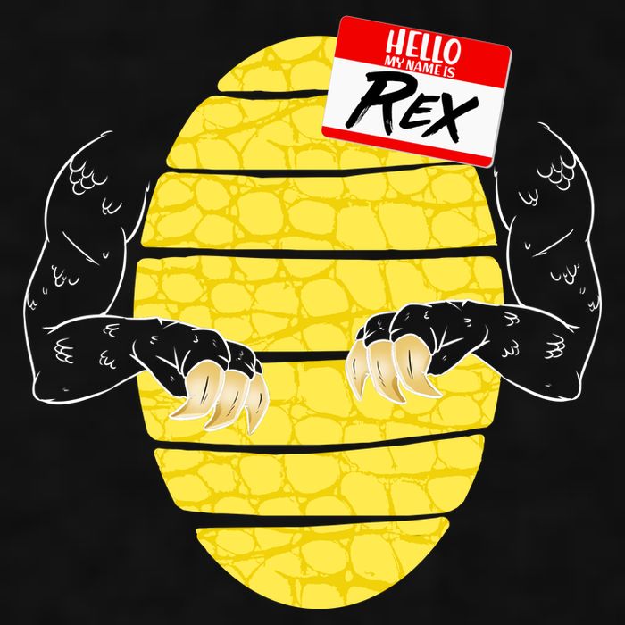 Hello My Name is Rex T-Rex Halloween Ladies PosiCharge Tri-Blend Wicking Tank