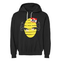 Hello My Name is Rex T-Rex Halloween Garment-Dyed Fleece Hoodie