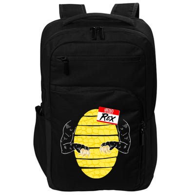 Hello My Name is Rex T-Rex Halloween Impact Tech Backpack