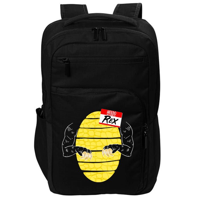 Hello My Name is Rex T-Rex Halloween Impact Tech Backpack