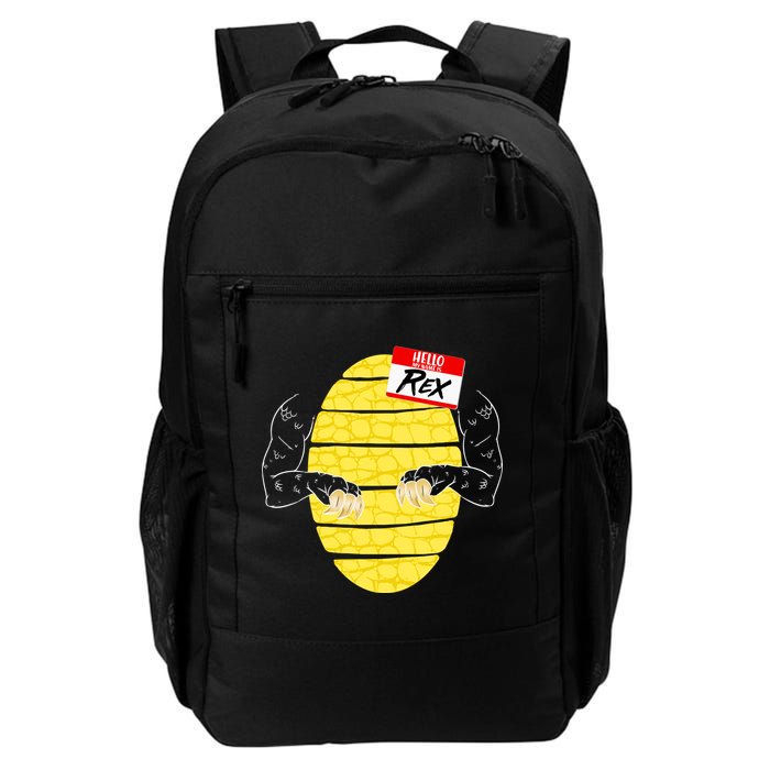 Hello My Name is Rex T-Rex Halloween Backpack