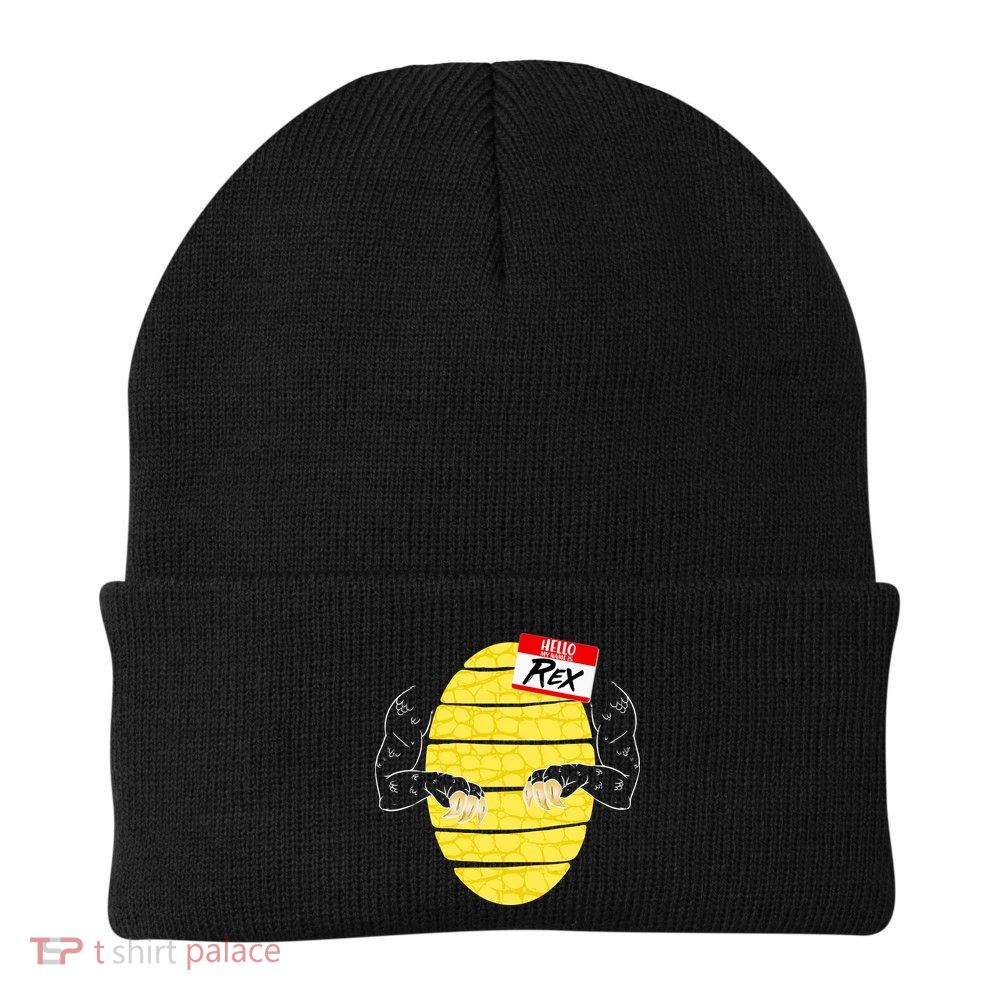 Hello My Name is Rex T-Rex Halloween Beanie