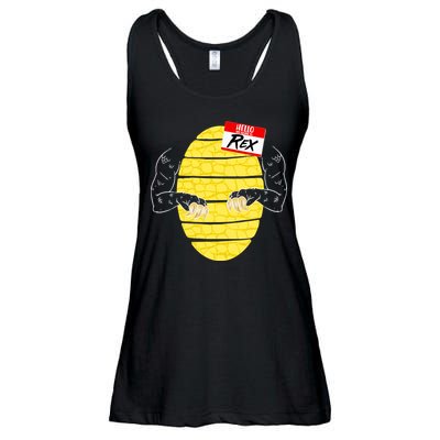 Hello My Name is Rex T-Rex Halloween Ladies Essential Flowy Tank