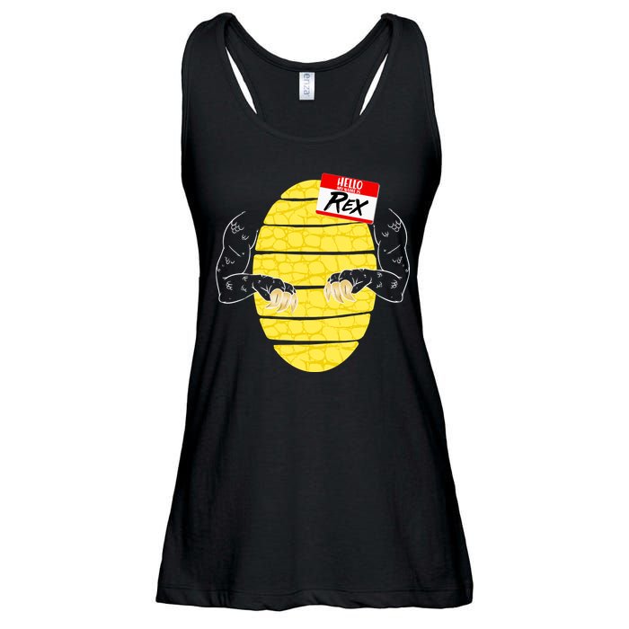 Hello My Name is Rex T-Rex Halloween Ladies Essential Flowy Tank