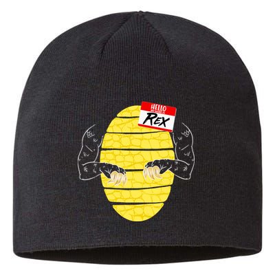 Hello My Name is Rex T-Rex Halloween Sustainable Beanie