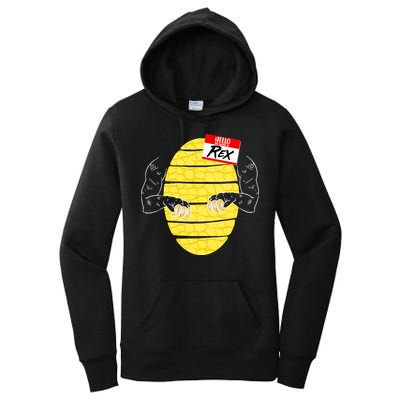 Hello My Name is Rex T-Rex Halloween Women's Pullover Hoodie