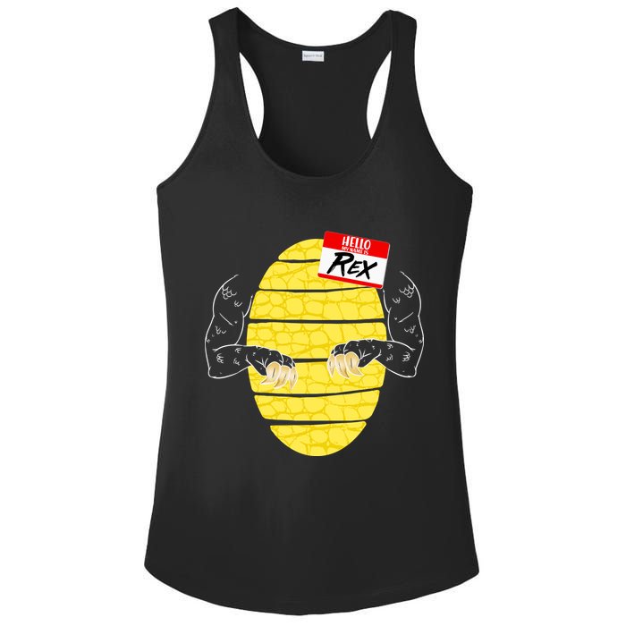 Hello My Name is Rex T-Rex Halloween Ladies PosiCharge Competitor Racerback Tank