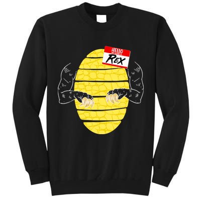 Hello My Name is Rex T-Rex Halloween Tall Sweatshirt