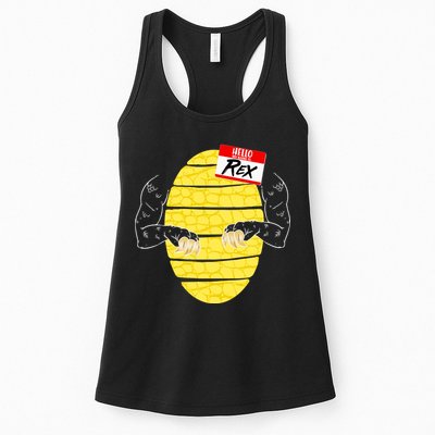 Hello My Name is Rex T-Rex Halloween Womens Tank Top