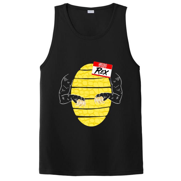 Hello My Name is Rex T-Rex Halloween PosiCharge Competitor Tank
