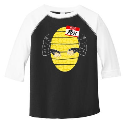 Hello My Name is Rex T-Rex Halloween Toddler Fine Jersey T-Shirt