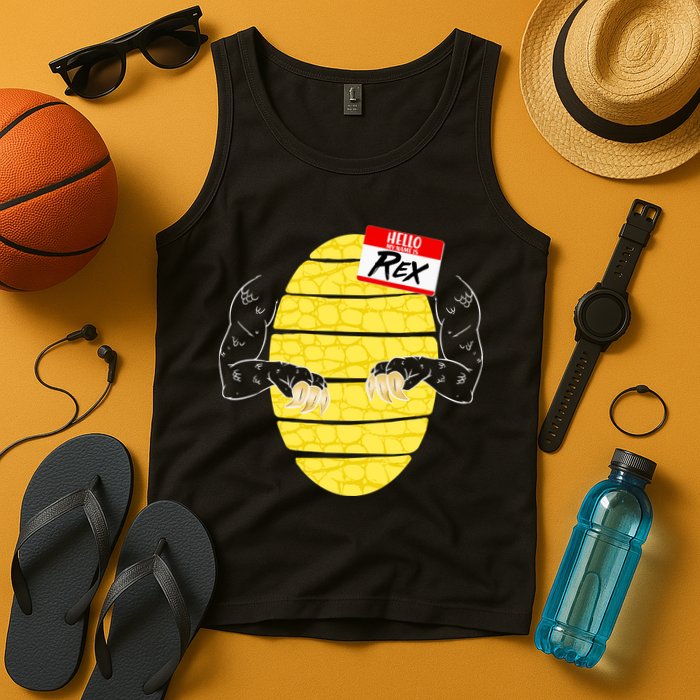 Hello My Name is Rex T-Rex Halloween Tank Top